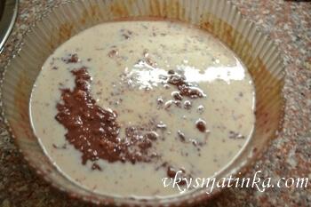 Печеночная масса с молоком