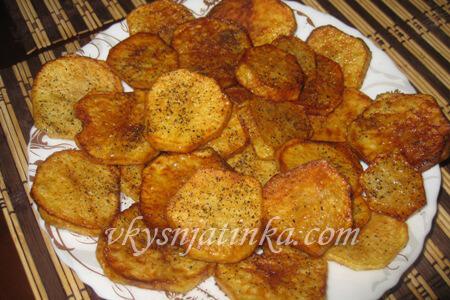 Рецепт жареной картошки с золотистой корочкой - рецепт и фото