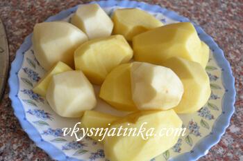 Очищенная картошка