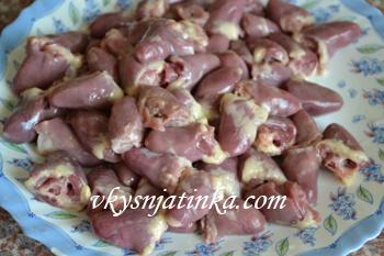 Куриные сердечки