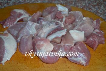 Свинина кусками