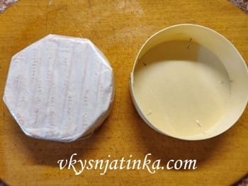 Немецкий сыр из деревянной упаковки