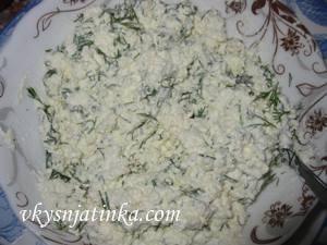 Творожная масса с зеленью