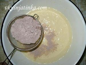 Смесь из какао и муки
