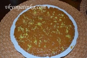 Вафельный корж с цедрой лимона