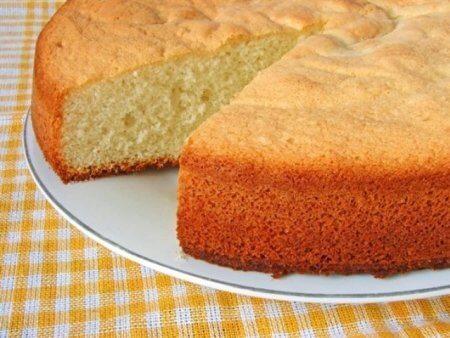 Домашний бисквит на кефире для торта - рецепт и фото