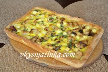 Готовый куриный пирог