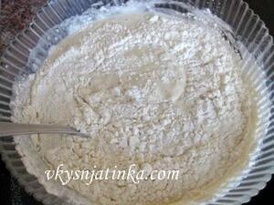 Опара с мукой