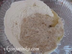 Опара с мукой