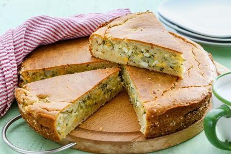 Заливной пирог с капустой - рецепт и фото