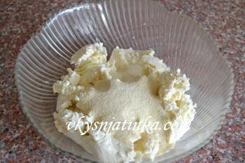 Творог с манкой и ванильным сахаром