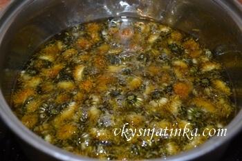 Варка варенья из одуванчиков