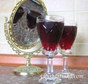 Готовая вишневая настойка на спирту