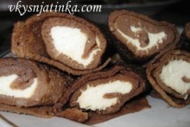 Блины с какао - фото