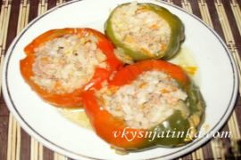 Болгарский перец фаршированный мясом в духовке