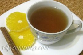 Чай с корицей - фото