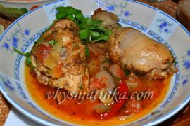 Классический чахохбили из курицы по-грузински