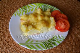 Цветная капуста с сыром в духовке