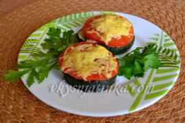 Фаршированные кабачки в духовке