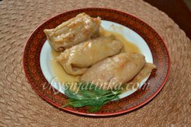 Вкусные голубцы из капусты с фаршем и рисом