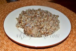 Гречневая каша с мясом в мультиварке - фото