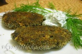 Грибные котлеты