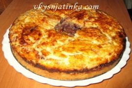 Яблочный пирог с грецкими орехами