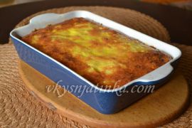 Картофельная запеканка с сосисками