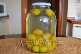 Компот из желтых слив на зиму