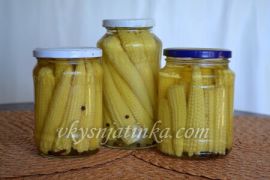 Консервированная кукуруза в початках