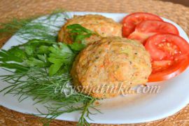 Куриные котлеты с овощами