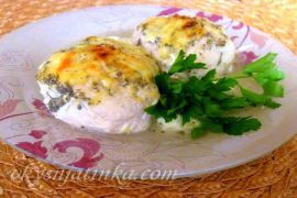 Куриные шарики в сливках в духовке