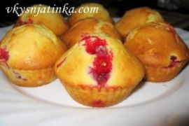 Маффины с клюквой