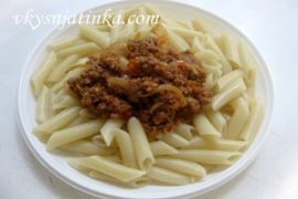 Макароны с мясом