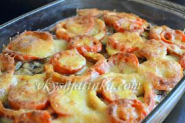 Мусака с баклажанами и картофелем