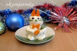 Закуска «Новогодний Зайчик»