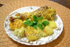 Ножки индейки запеченные в духовке