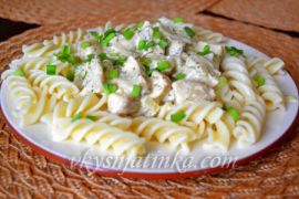 Паста с грибами - фото