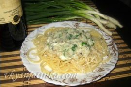 Паста с рыбой - фото