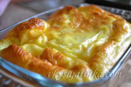 Пышный омлет в духовке