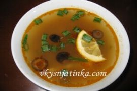 Сборная мясная солянка с оливками