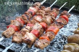Свиной шашлык в пиве