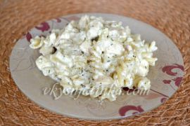 Сливочная паста с курицей