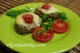 Свиные котлеты с сыром в духовке