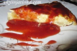 Творожная запеканка с манкой и бананом