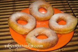 Творожные пончики - фото