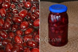 Варенье из кизила с косточками