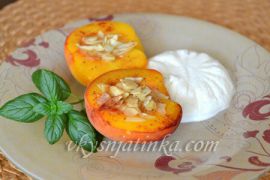 Запеченные персики - фото