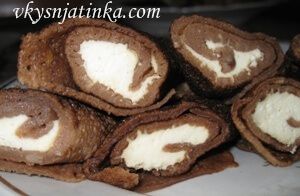 Блины с какао - фото