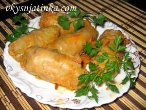 Голубцы с мясом и рисом - фото